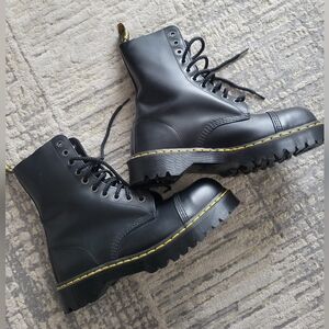 Dr. Martens Air Wair Black Steel Toe Lace-Up Combat Boots UNISEX